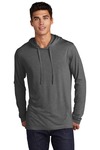 sport-tek st406 posicharge ® tri-blend wicking long sleeve hoodie Front Thumbnail