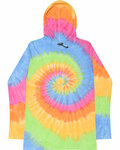 colortone t2777 unisex long sleeve hooded t-shirt Front Thumbnail