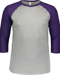 LAT 6930 Unisex Baseball Tee Front Thumbnail
