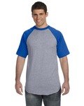 Augusta Sportswear 423 Baseball Short Sleeve Tee 2.0 Front Thumbnail