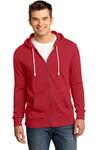 district dt190 young mens core fleece full-zip hoodie Front Thumbnail