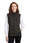 port authority l236 ladies sweater fleece vest Front Thumbnail