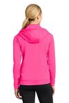 sport-tek lst238 ladies sport-wick ® fleece full-zip hooded jacket Back Thumbnail