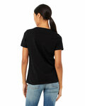 Bella + Canvas 6405 Ladies' Relaxed Jersey V-Neck T-Shirt Back Thumbnail