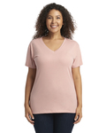 next level 3940 ladies' relaxed v-neck t-shirt Front Thumbnail