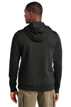 district dt2200 wash ™ fleece hoodie Back Thumbnail