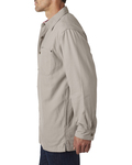 backpacker bp7006 men's canvas shirt jacket with flannel lining Side Thumbnail