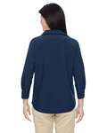 Harriton M610W Women's Paradise Three-Quarter Pullover Sleeve Performance Shirt Back Thumbnail