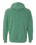 Independent Trading Co. PRM33SBP Unisex Special Blend Raglan Hooded Sweatshirt Back Thumbnail