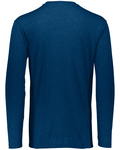augusta sportswear 3076 youth 3.8 oz., tri-blend long sleeve t-shirt Back Thumbnail