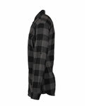 Burnside B8210 Men's Plaid Flannel Shirt Side Thumbnail