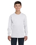 hanes 5546 youth 6.1 oz. authentic-t ® long-sleeve t-shirt Front Thumbnail