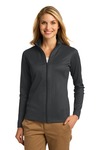Port Authority L805 Ladies Vertical Texture Full-Zip Jacket Front Thumbnail