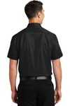 port authority s664 short sleeve superpro ™ twill shirt Back Thumbnail