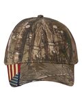 kati lc350m camo woven usa flag mesh cap Front Thumbnail