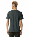 american apparel 2004cvc unisex cvc henley t-shirt Back Thumbnail