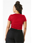 Bella + Canvas 1010BE Ladies' Micro Ribbed Baby Tee Back Thumbnail