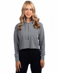 next level 9384 ladies' cropped pullover hooded sweatshirt Front Thumbnail