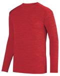 Augusta Sportswear 2903 Shadow Tonal Heather Long Sleeve Tee Front Thumbnail