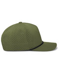 Pacific Headwear P424 Weekender  Perforated Snapback Cap Side Thumbnail