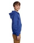 Jerzees 993B Youth 8 oz. NuBlend® Fleece Full-Zip Hooded Sweatshirt Side Thumbnail