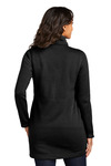 port authority l425 ladies arc sweater fleece long jacket Back Thumbnail