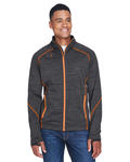 north end 88697 men's flux mélange bonded fleece jacket Front Thumbnail