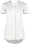 augusta sportswear as6919 ladies cutter+ full button softball jersey Front Thumbnail