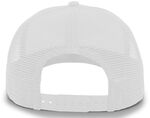 Pacific Headwear P724 5-Panel Mesh Overlay Trucker Snapback Back Thumbnail