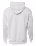 a4 n4279 men's sprint tech fleece hooded sweatshirt Back Thumbnail