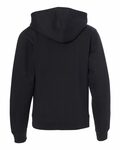 independent trading co. ss4001yz youth midweight full-zip hooded sweatshirt Back Thumbnail