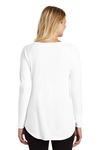 district dt132l women's perfect tri ® long sleeve tunic tee Back Thumbnail