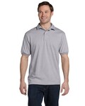 Hanes 054 Adult 50/50 EcoSmart® Jersey Knit Polo Front Thumbnail