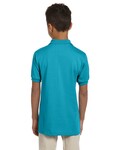 jerzees 437y youth 5.6 oz. spotshield™ jersey polo Back Thumbnail