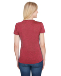 a4 nw3010 ladies' tonal space-dye t-shirt Back Thumbnail