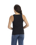 next level 3933nl ladies' cotton tank Back Thumbnail