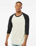 Tultex 0245TC Unisex Raglan Tee Front Thumbnail