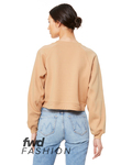 Bella + Canvas B7505 Ladies' Raglan Pullover Fleece Back Thumbnail