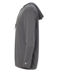 badger sport 4105 b core l/s hood tee Side Thumbnail