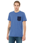 Bella + Canvas 3021 Men's Jersey Short Sleeve Pocket Tee Front Thumbnail
