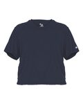 Badger Sport 4963 Tri Blend Women's Crop Tee Front Thumbnail