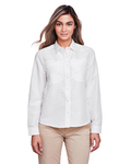 Harriton M580LW Ladies' Key West Long-Sleeve Performance Staff Shirt Back Thumbnail