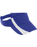 augusta sportswear 6261 youth adjustable wicking mesh two-color visor Front Thumbnail