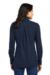 port authority lk829 ladies fairway stretch 1/4-zip Back Thumbnail