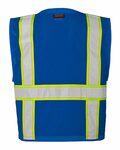 kishigo b100-107 mesh enhanced visibility multi-pocket vest Back Thumbnail