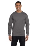 Hanes 5186 Adult Long-Sleeve Beefy-T® Back Thumbnail