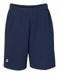 russell athletic 25843m essential jersey cotton 10" shorts with pockets Front Thumbnail