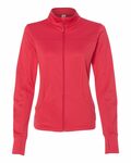 independent trading co. exp60paz women's poly-tech full-zip track jacket Front Thumbnail