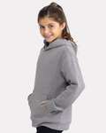 next level 9113 youth fleece pullover hooded sweatshirt Side Thumbnail