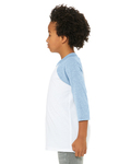 Bella + Canvas 3200Y Youth 3/4-Sleeve Baseball T-Shirt Side Thumbnail